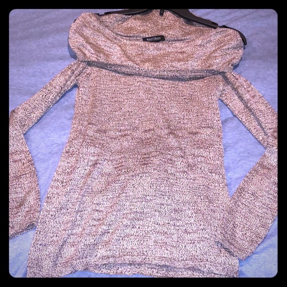 Whitehouseblackmarket off solar shimmer sweater